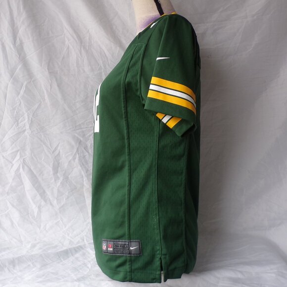 Women's Green Bay Packers Aaron Rodgers "On Field" Green Nike Game Jersey - Picture 4 of 5